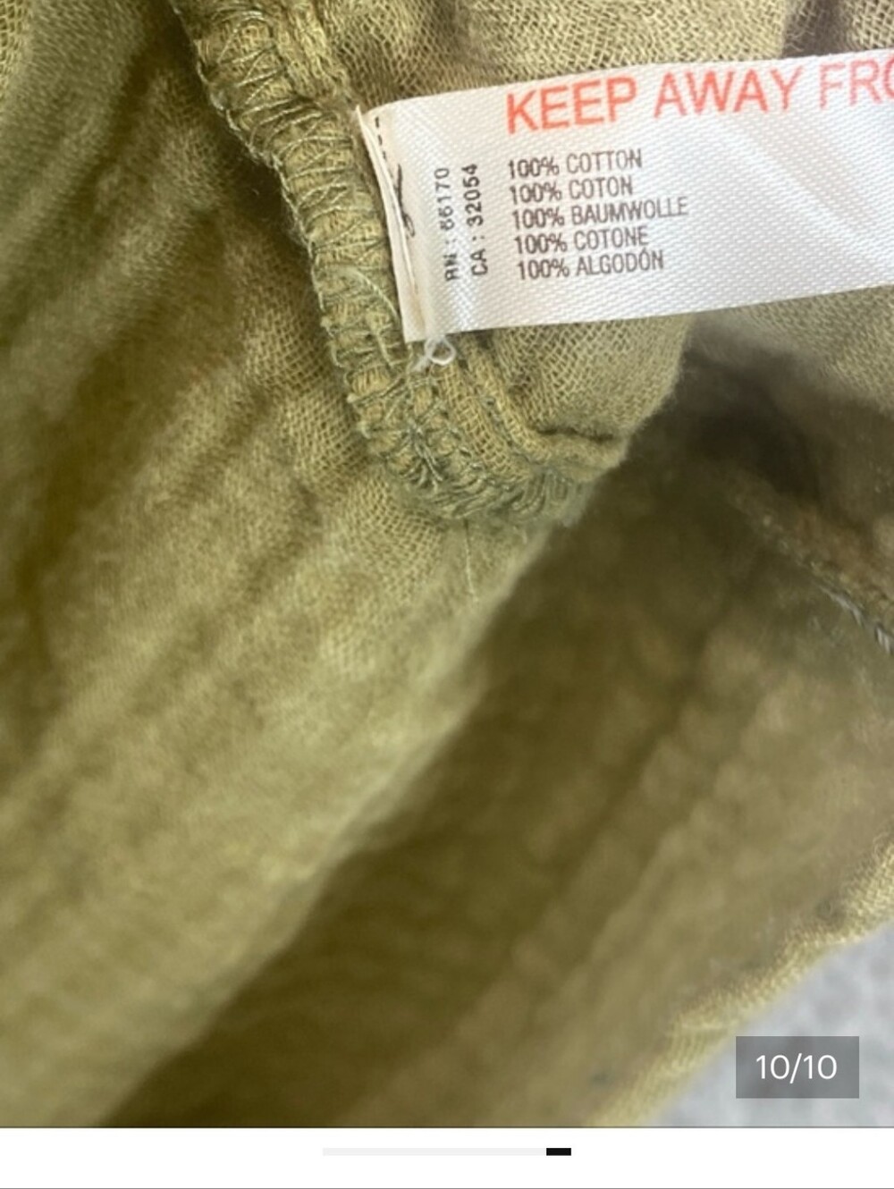 By Anthropologie S Olive Green Strapless Double Gauze Maxi Dress Boho Tiered - Picture 10 of 10